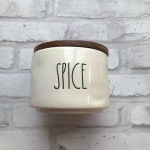 RAE DUNN | SPICE Ceramic Storage Canister with Wood Lid
